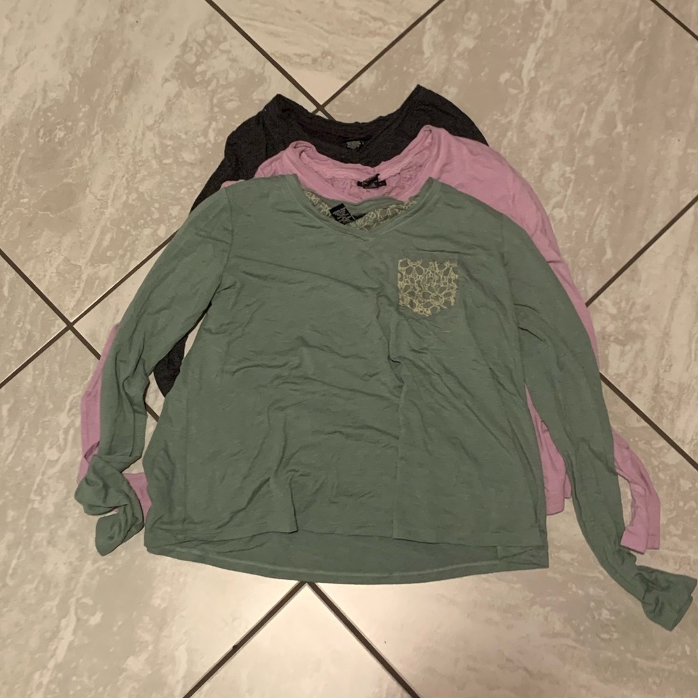 Bundle of long sleeve shirts